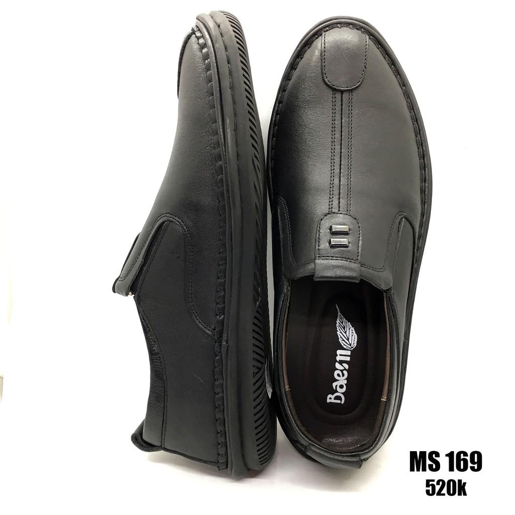 Giầy lười nam da thật siêu mềm Tomshoes cam kết da thật 100