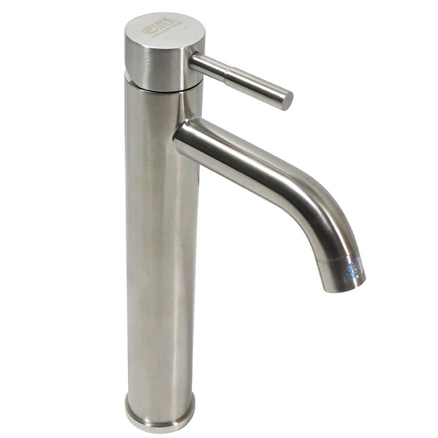 Vòi lavabo điếu nóng lạnh, Inox SUS 304 Eurolife EL-T022 ( Trắng vàng )