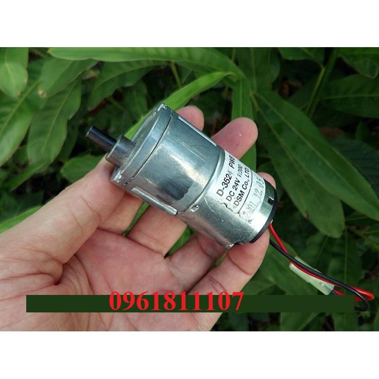 Motor giảm tốc 24v 17rpm lực 18KG 3524