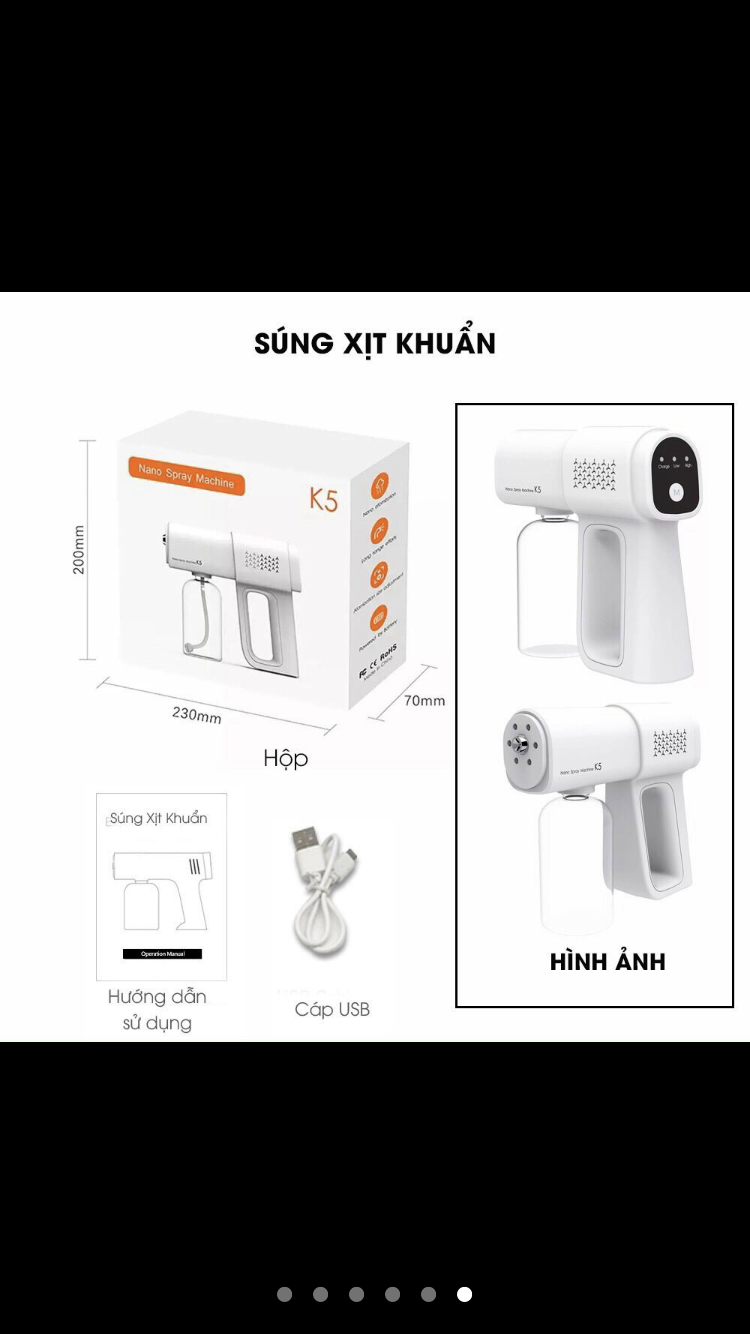 Máy phun sát khuẩn tích hợp tia UV