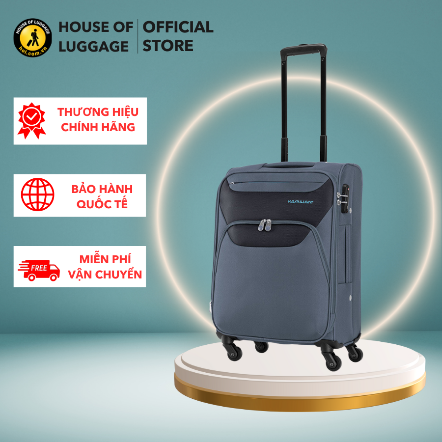 Vali Kéo Bali Clx Kamiliant - Mỹ Thương Hiệu Chính Hãng , Bảo Hành Quốc Tế Trên 118 Quốc Gia - Màu Xanh - Cabin 5620