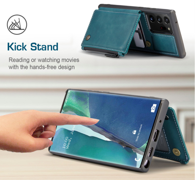Ốp Lưng Da Bò Thật Chính Hãng CaseMe Kèm Ví Chống Sốc Cho SamSung Galaxy Note 20 Ultra