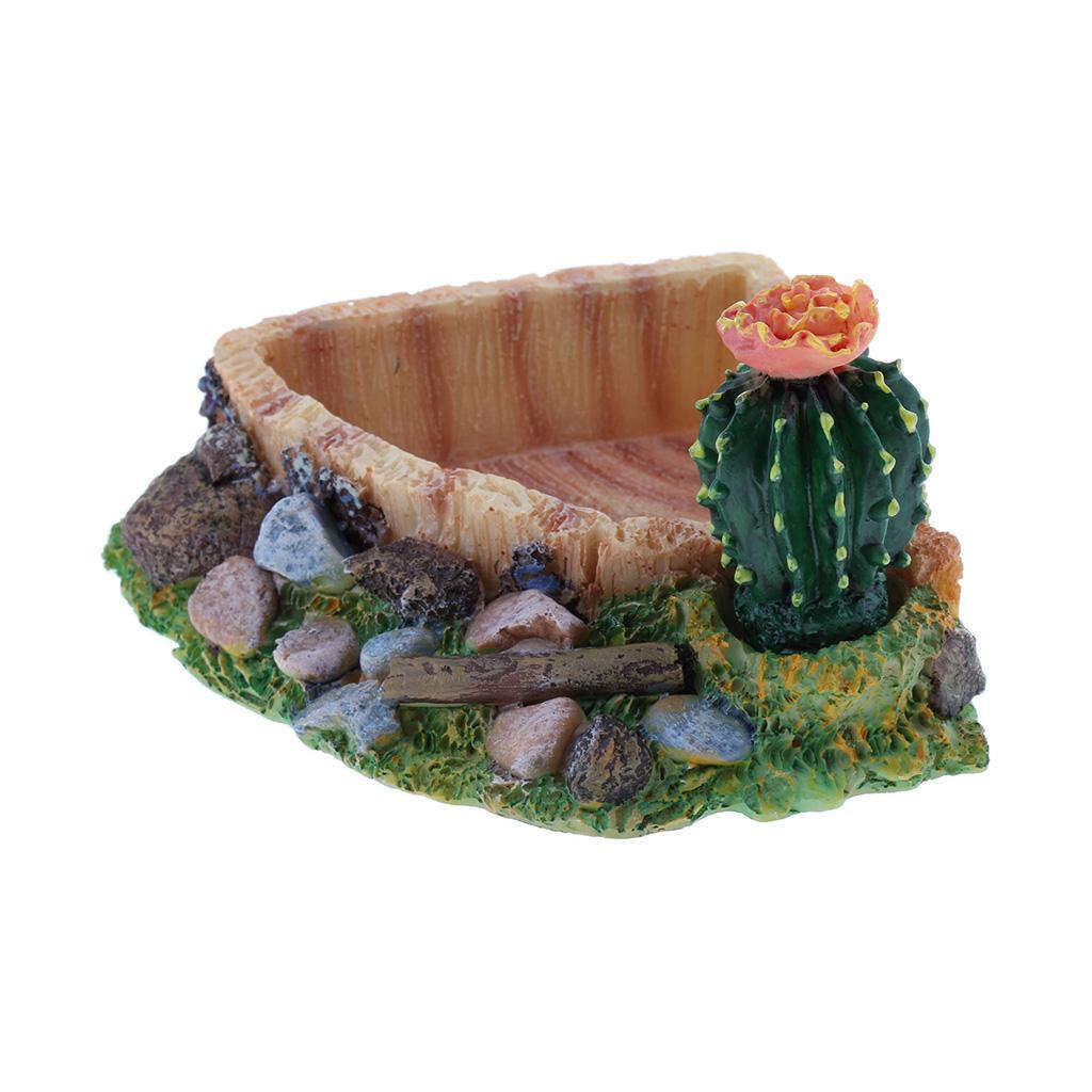 Reptile Feeding Bowl Dish Terrarium Drinking Basin 1