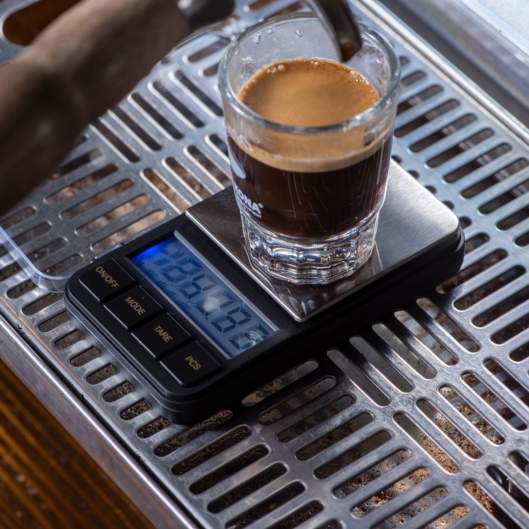 Cân điện tử mini LCD cho nhà bếp pha chế cà phê đồ uống có đếm giờ