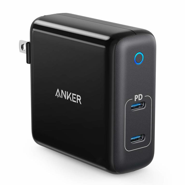 Adapter Sạc 2 Cổng USB Type-C 60W Anker PowerPort Atom PD 2 Tích Hợp Công Nghệ GaN - A2029 - Hàng Chính Hãng