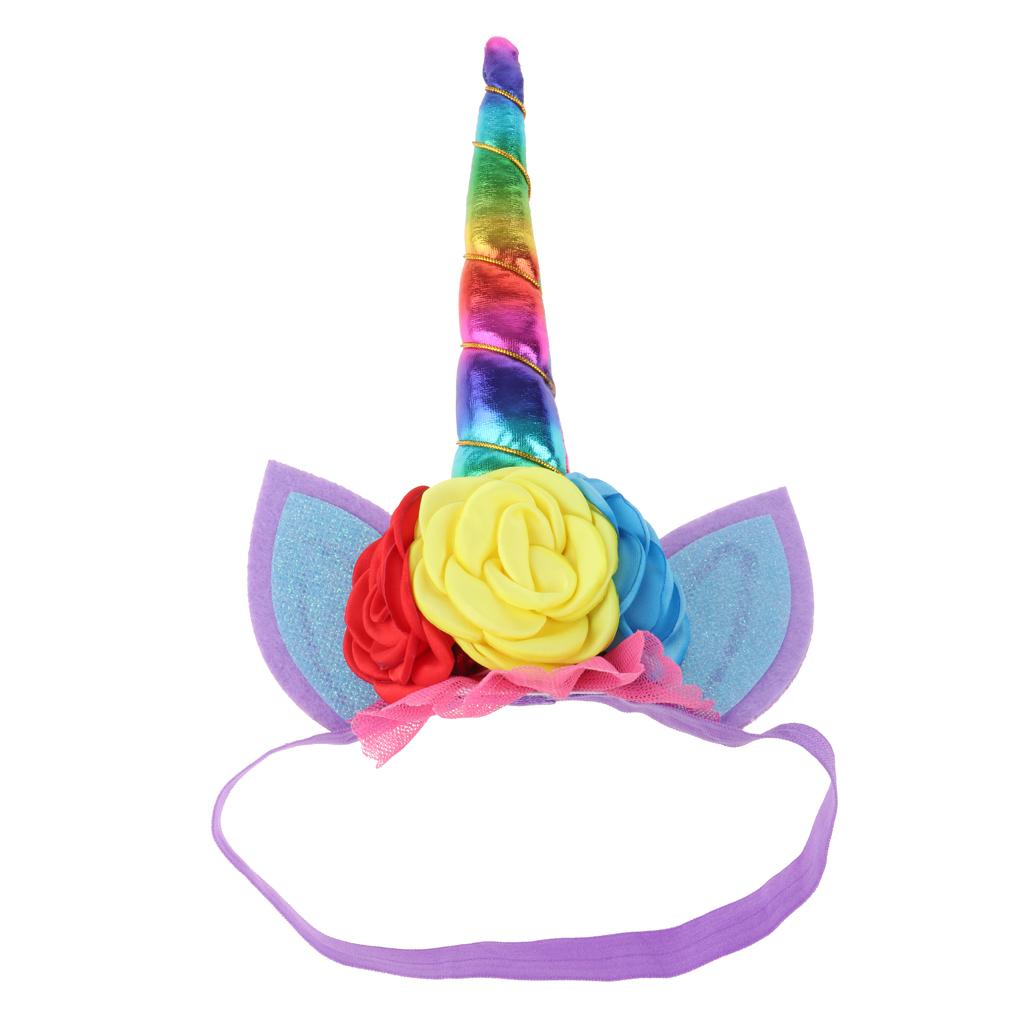 Kid Girls Princess Unicorn Tutu Fancy Dress Party Costume Set Purple