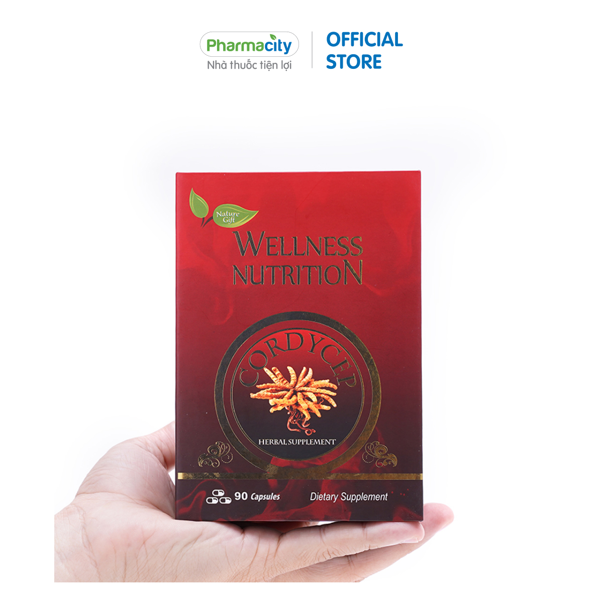 Hình ảnh Viên đông trùng hạ thảo Wellness Nutrition (Hộp 90 viên)