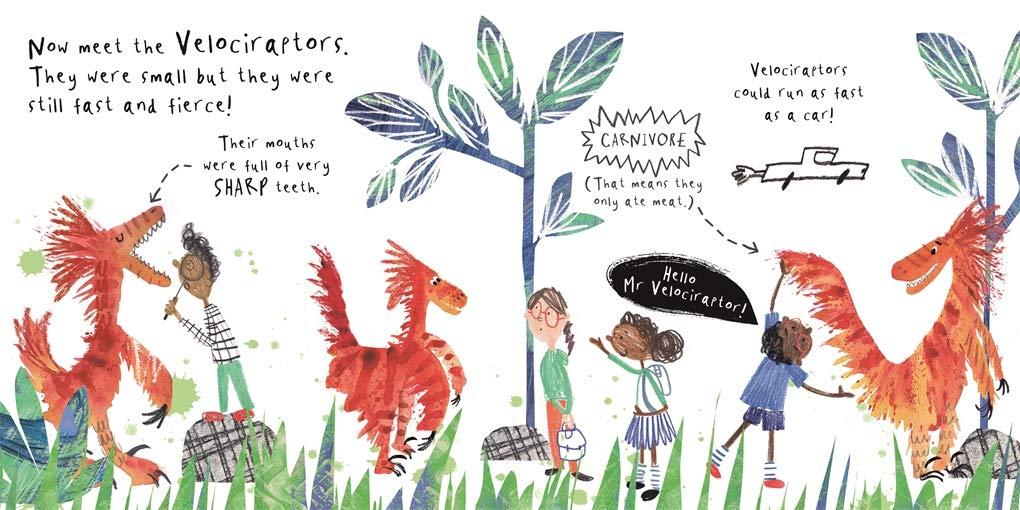 Sách ngoại văn: A Lift The Flat Book - Hello, Mr Dinosaur!