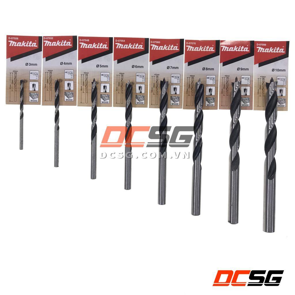 Mũi khoan gỗ chuôi tròn 3.0-10mm Makita | DCSG