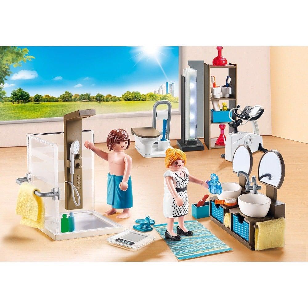 Đồ chơi mô hình Playmobil Nội thất phòng tắm kèm nhân vật 38 pcs