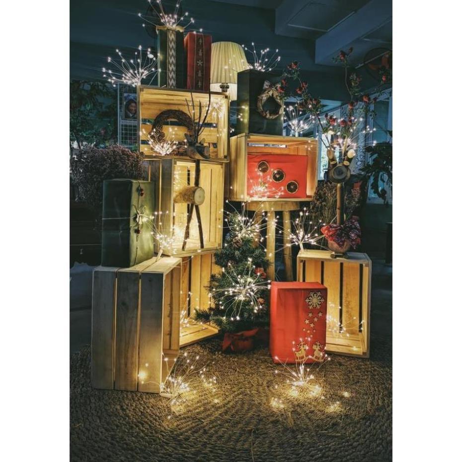 Thùng box gỗ thông decor trang trí 40*26*20 Mộc Vina