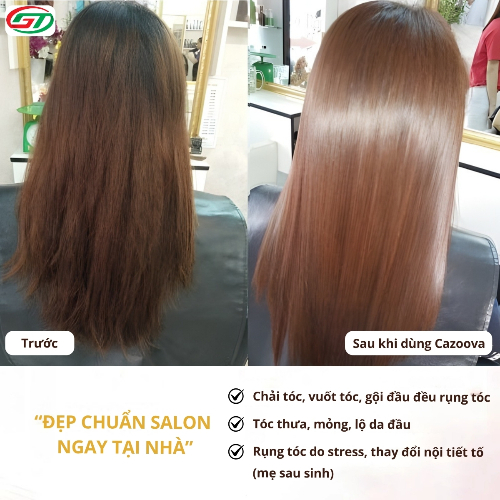 Dầu gội hỗ trợ giảm gãy rụng, nuôi dưỡng tóc chắc khỏe cho tóc thưa yếu, mẹ bầu sau sinh Cazoova 320ml