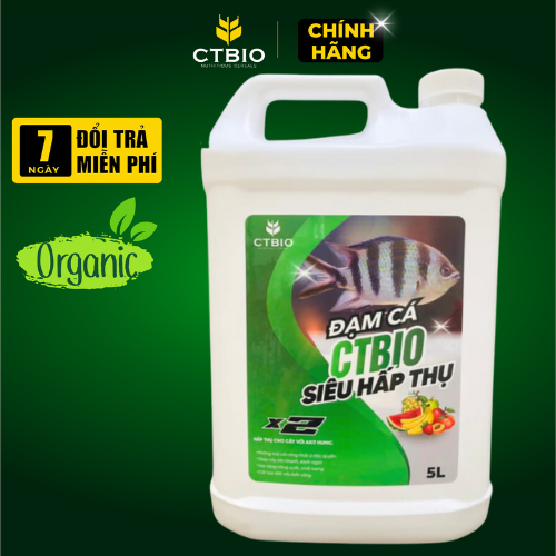Đạm Cá Hữu Cơ CTBIO Nguyên Chất - Mùi Thơm - Dinh Dưỡng Tự Nhiên cho rau hữu cơ, cây cảnh, hoa quả sạch tại nhà.