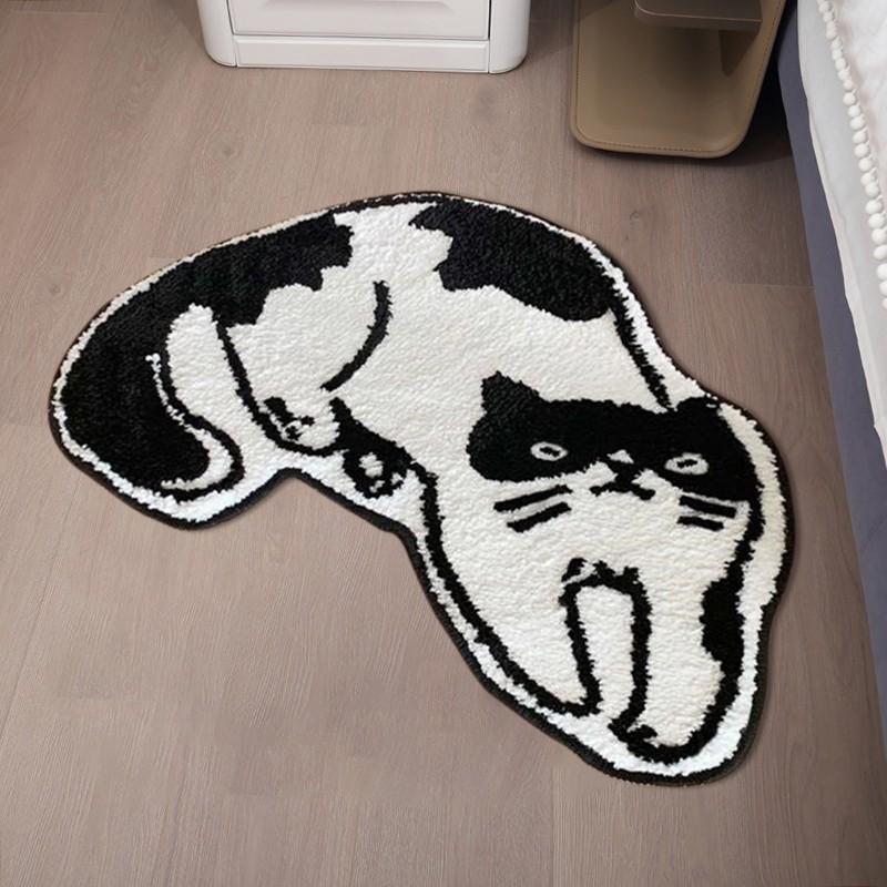 Thảm Chùi Chân Chống Trượt Hình Mèo Hoạt Hình Dễ Thương