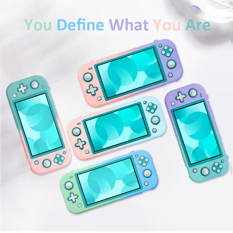 Ốp Lưng Dành Cho Máy Nintendo Switch Lite Mini Nhựa Nhiều Màu Sắc Vỏ Bảo Vệ Vỏ Vỏ Cho Máy Nintendo Switch Lite Fundas Coque Phụ Kiện Màu Sắc: M