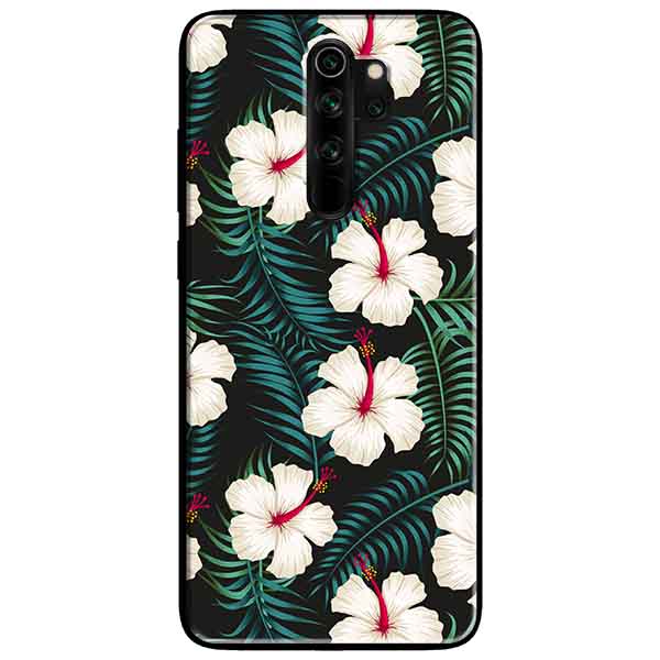 Ốp lưng in cho Xiaomi Redmi Note 8 Pro Mẫu Hoa Trắng