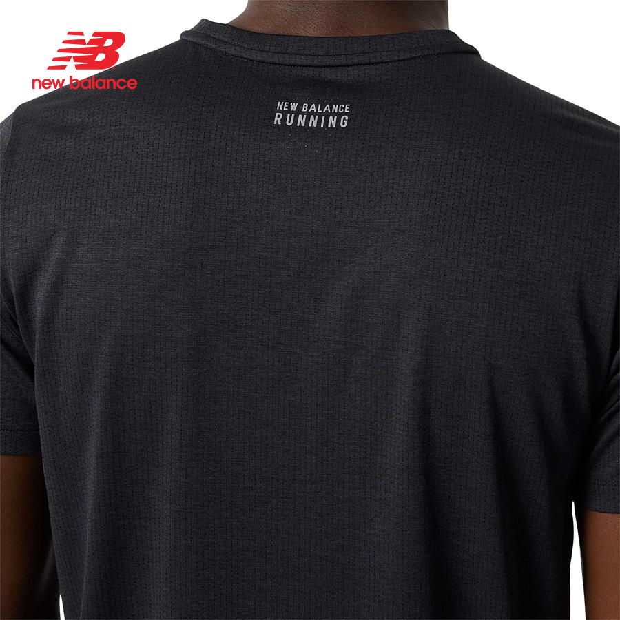 Áo thun thể thao nam New Balance RUNNING T-SHIRT M BLACK - AMT21262BK (form châu á)