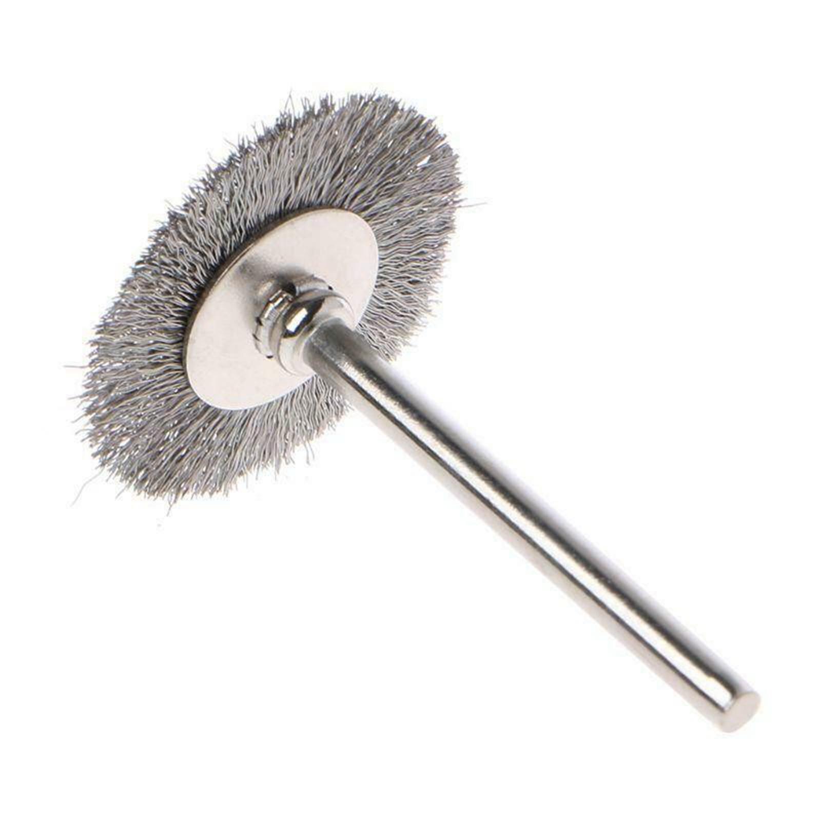 10Pcs 2.2cm Steel wire Brush Metal Derusting Brush Accessory