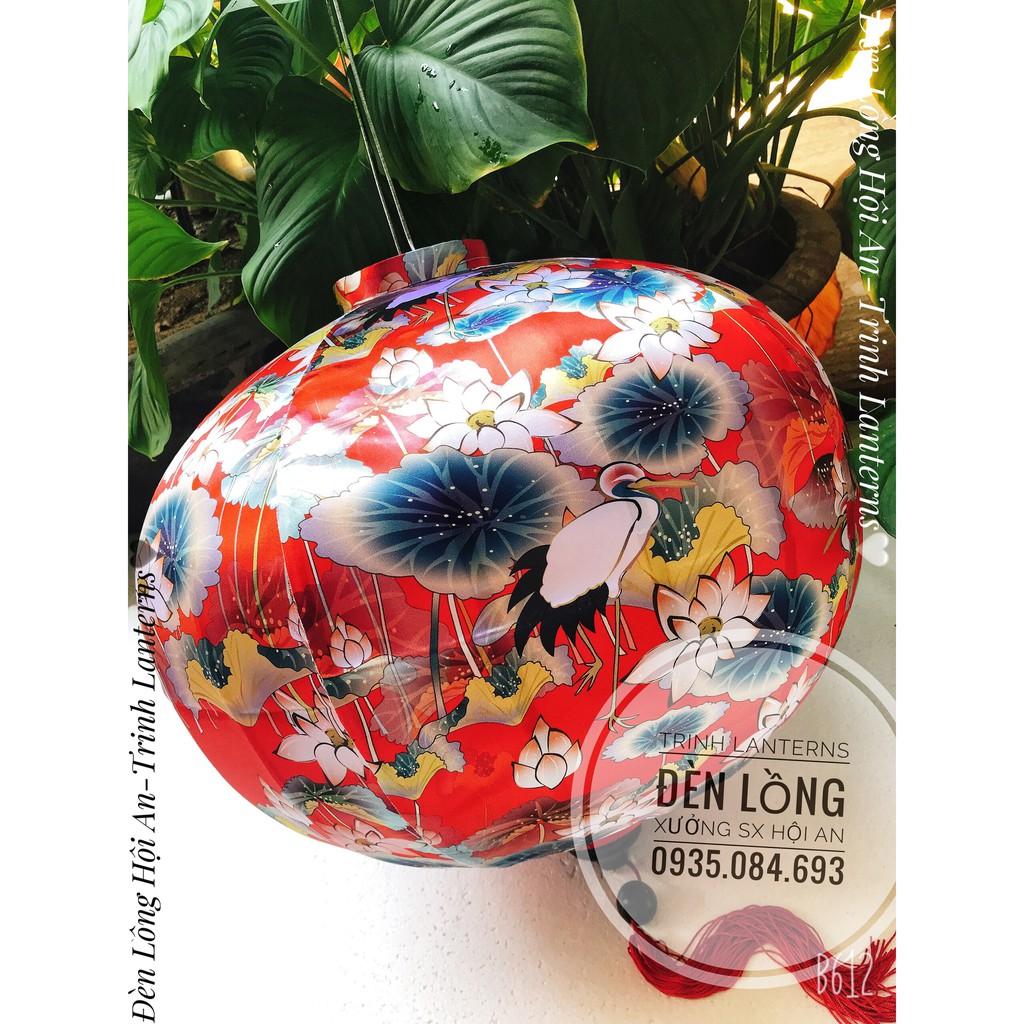 Đèn Lồng Phi Họa Tiết 3D Cực Bền Size 60CM. Tròn, Tỏi