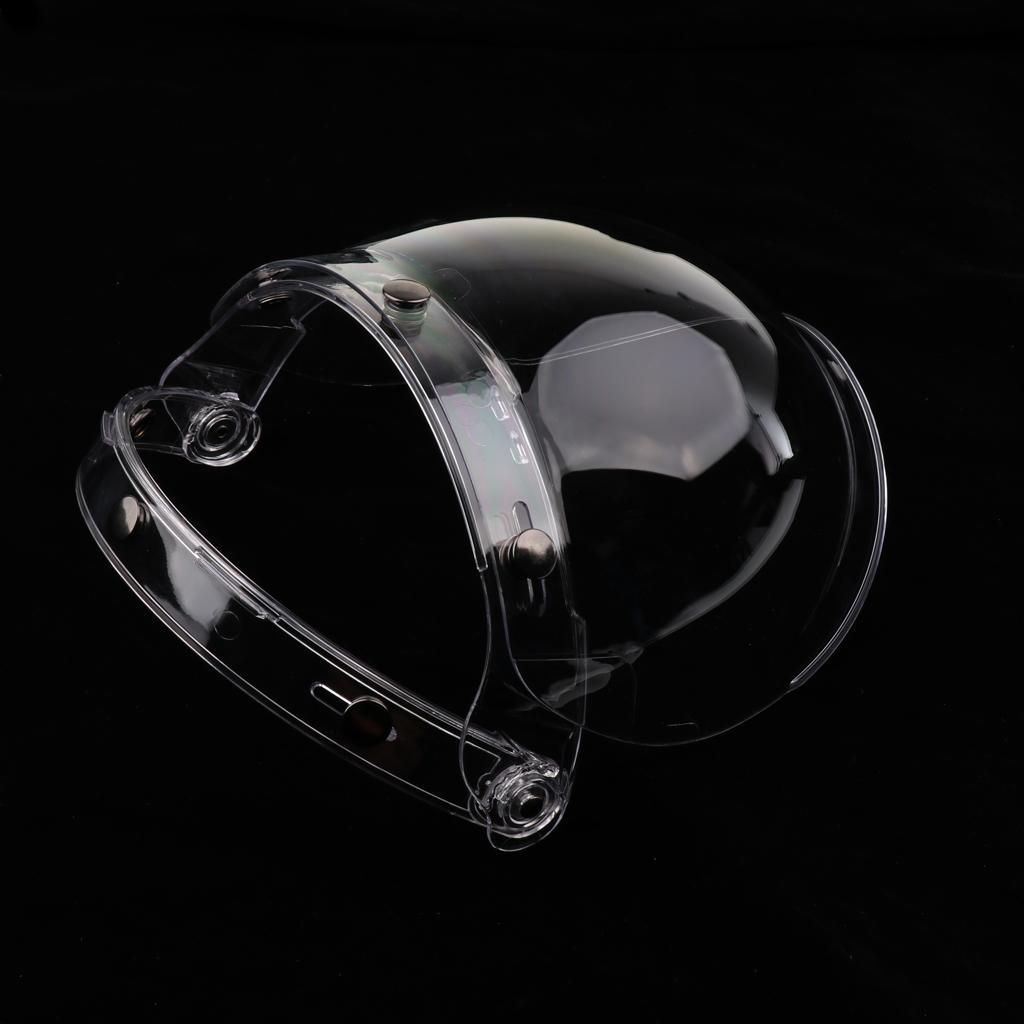 2x3-Snap Bubble Wind Shield Visor for Bonanza Motorcycle Helmets 3