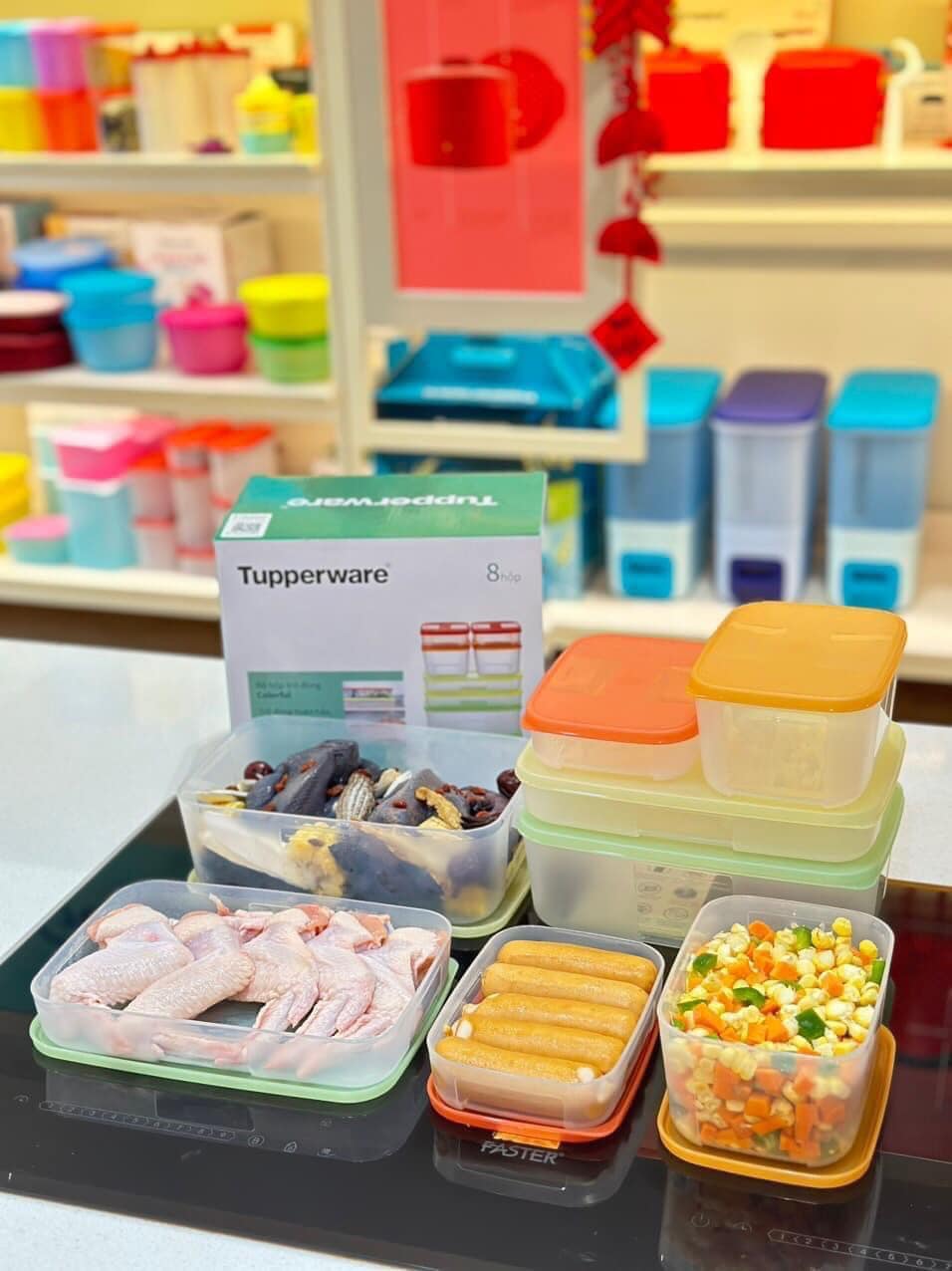 Bộ Trữ Đông Tupperware Freezermate Colorful Set 8