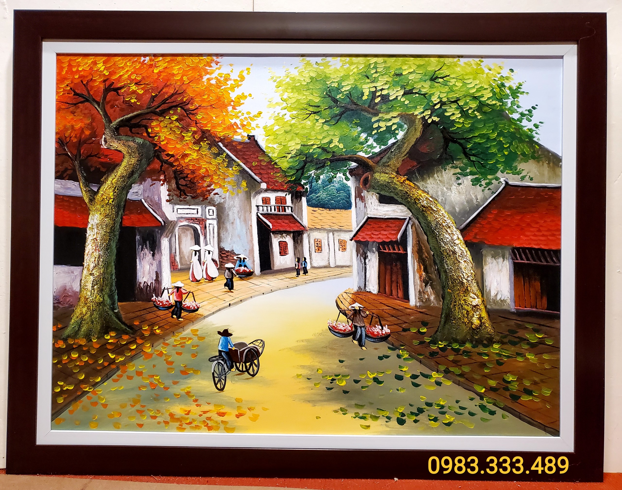 TRANH SƠN DẦU VẼ - PHỐ CỔ HÀ NỘI