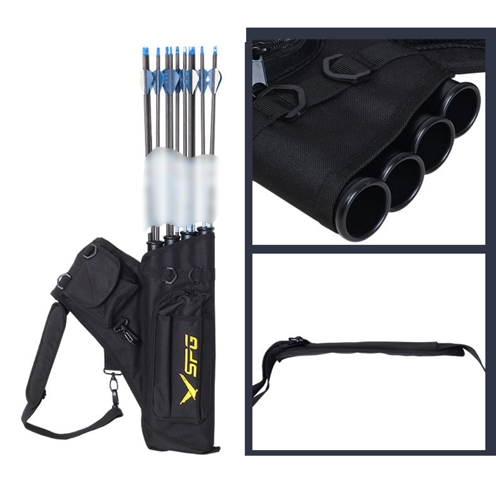 Quiver Holder 4 Tubes Back Waist Shoulder Bag