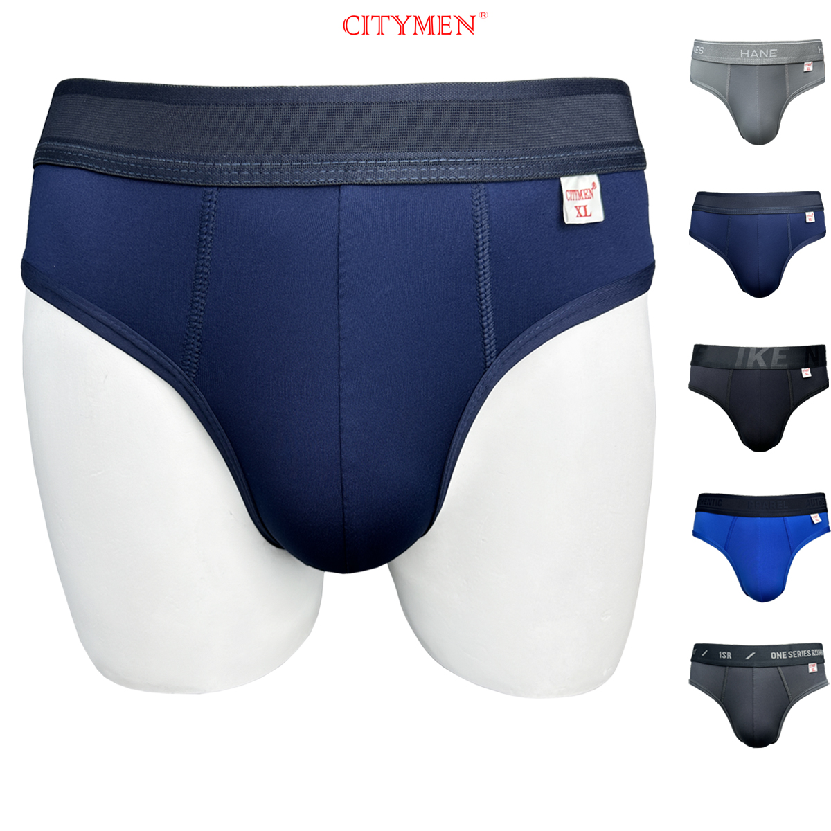 Quần Lót Nam nhiều lưng vải thun lạnh co giãn 4 chiều hiệu CITYMEN màu ngẫu nhiên, đồ lót - LMTK-MULTIAL
