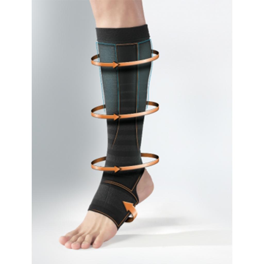 [MỚI] Tất cớ ống chân thể thao Phiten sport sleeve after for leg (2 cái) SL534014/SL534016 - Đen