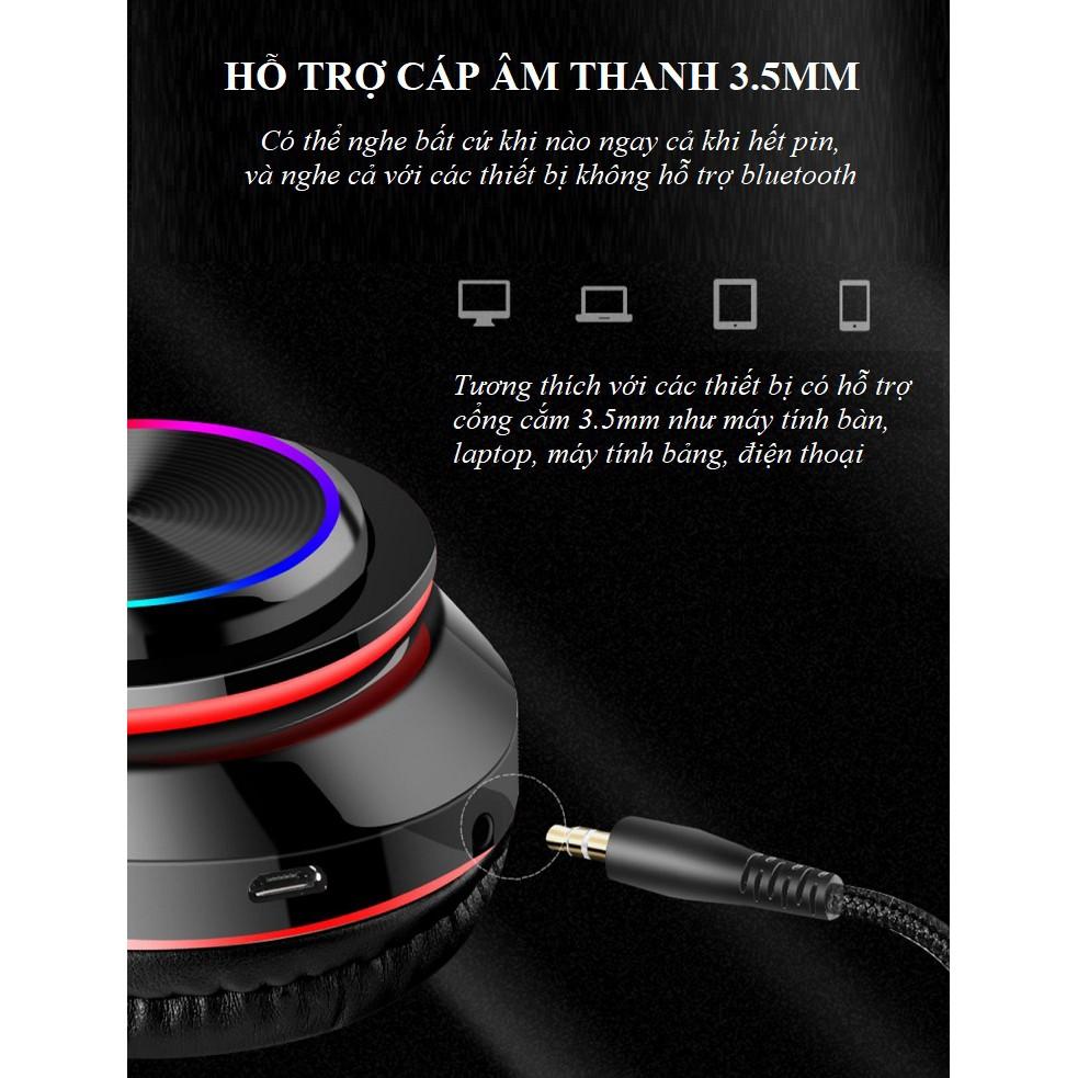 Tai Nghe Chụp Tai ️️ Tai Nghe Bluetooth Âm Thanh Chân Thực, Sống Động - Tai Nghe B39 Lót Tai Êm Ái Thoải Mái