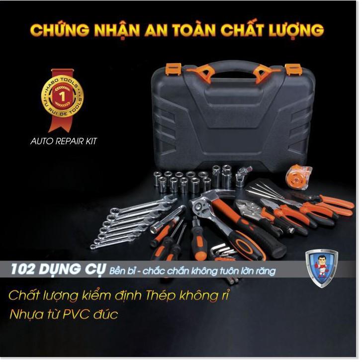 Bộ dụng cụ sửa chữa nhà cửa 102 chi tiết thép không gỉ cực bền