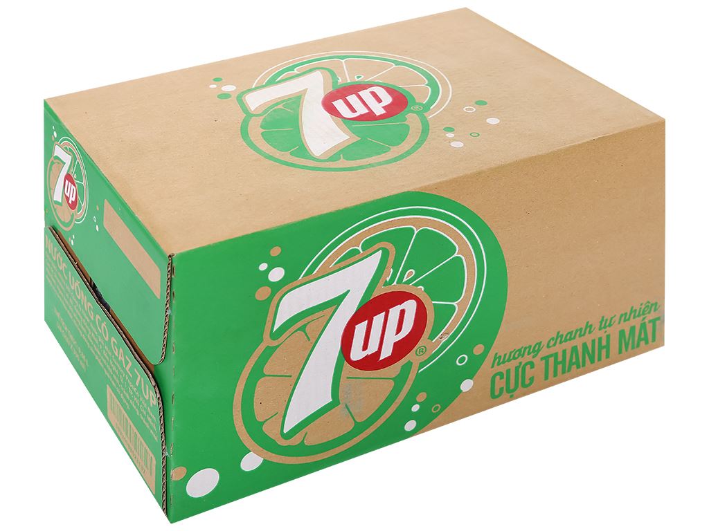 1 Thùng 24 lon nước ngọt 7 UP 320ml