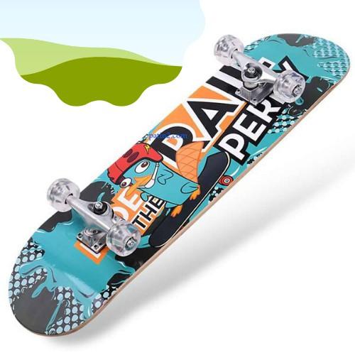 Ván trượt skateboard thể thao Có đèn Led CỰC CHẤT - MẶT NHÁM HÌNH ĐẶC SẮC