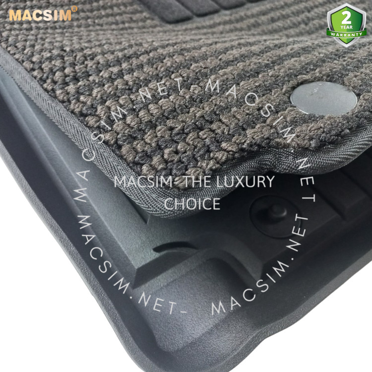 Thảm lót sàn ô tô 2 lớp cao cấp dành cho xe Mercedes Benz G63 nhãn hiệu Macsim 3w