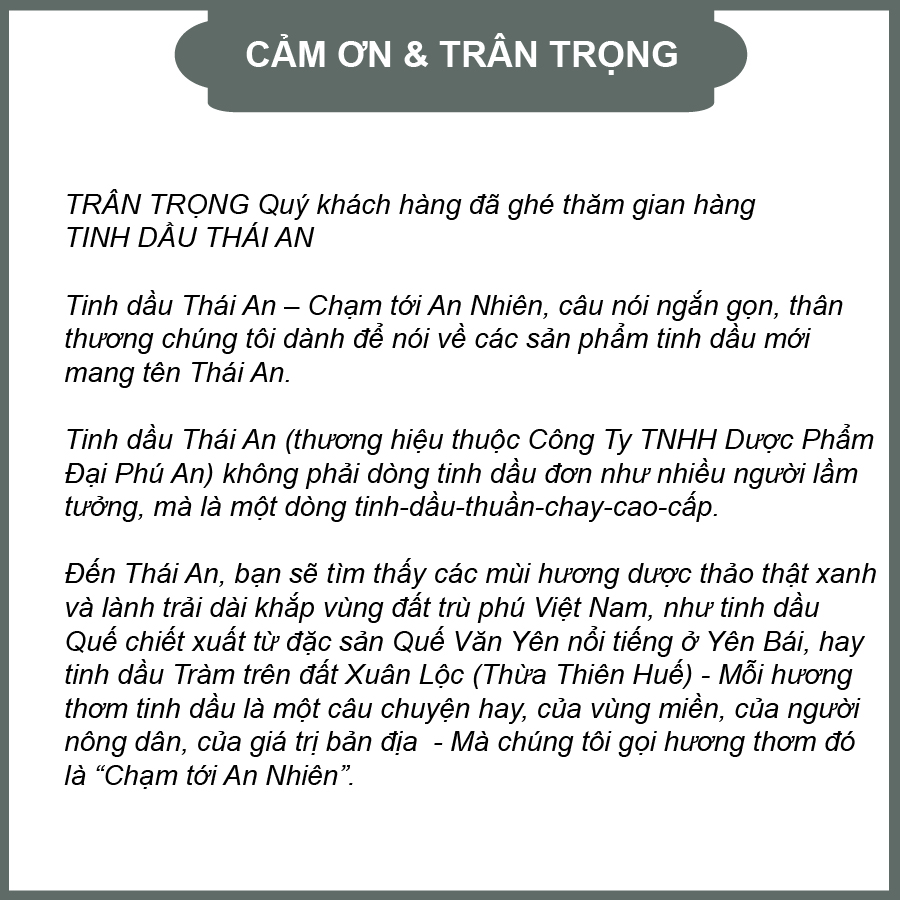 [Nhập mã KDV25 được giảm 12.5k] Dầu Khuynh Diệp Thái An đạt chất lượng ISO toàn cầu 13485:2016, sản phẩm tốt cho trẻ sơ sinh và trẻ nhỏ (Vỉ/25ml)