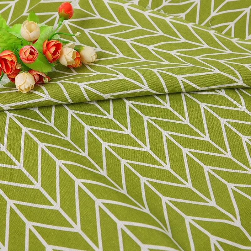 Vải Bố Thô Canvas May Khăn Bàn May Rèm Decor Trang Trí Hoạ Tiết Hình Học Sang Trọng