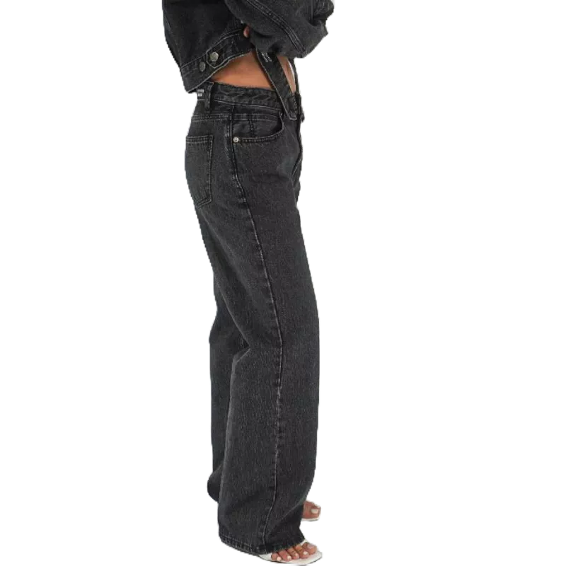 Quần jean nữ ống suông CẠP THÊU P14, Quần bò nữ ống suông bigsize, Co giãn, Cao Cấp, Trẻ Trung - thương hiệu Samma Jeans