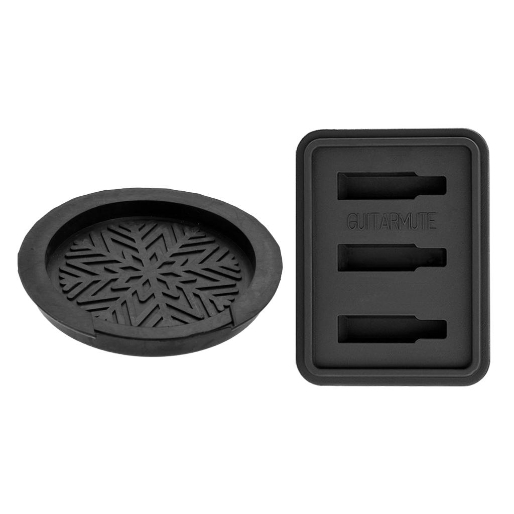Sunnimix Đàn Guitar Tắt Tiếng Ống Hãm Thanh Lỗ Âm Thanh Dành Cho Âm Dân Gian Đàn Guitar