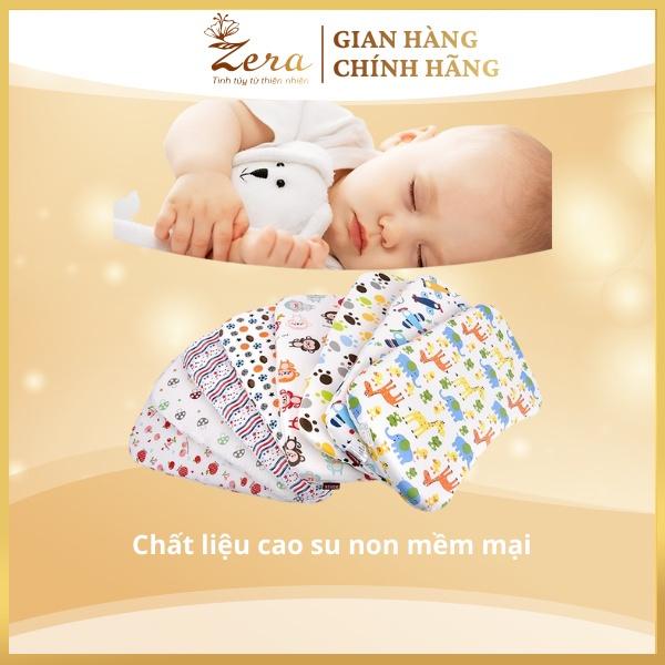 Gối cao su non cho bé Zera, gối cao su non cho trẻ, gối cao su chống bẹp đầu, gối cao su non cho bé gái, gối bé trai
