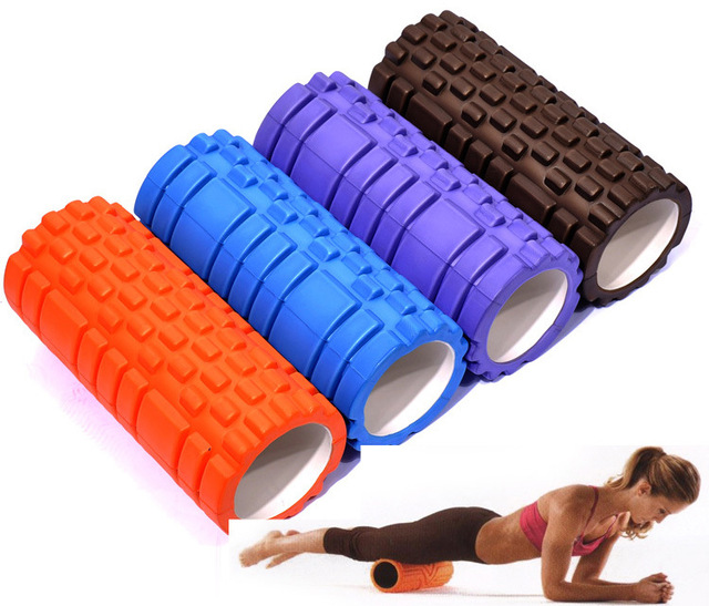 Con lăn massage giãn cơ Foam Roller kèm 1 bóng đôi Lacrosse Ball vật lý trị liệu màu ngẫu nhiên