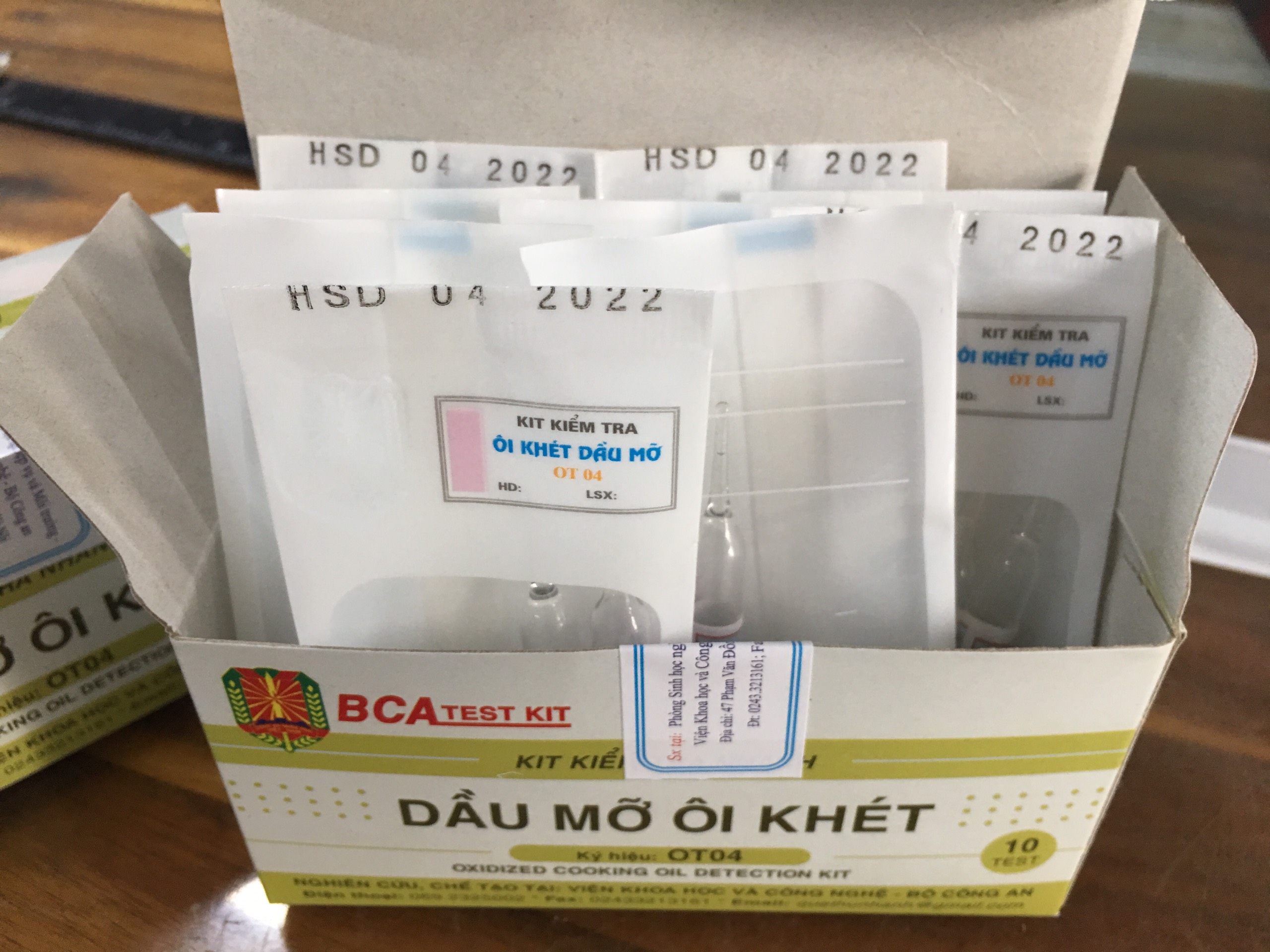 Kit Kiểm Tra Nhanh Ôi Khét Dầu Mỡ