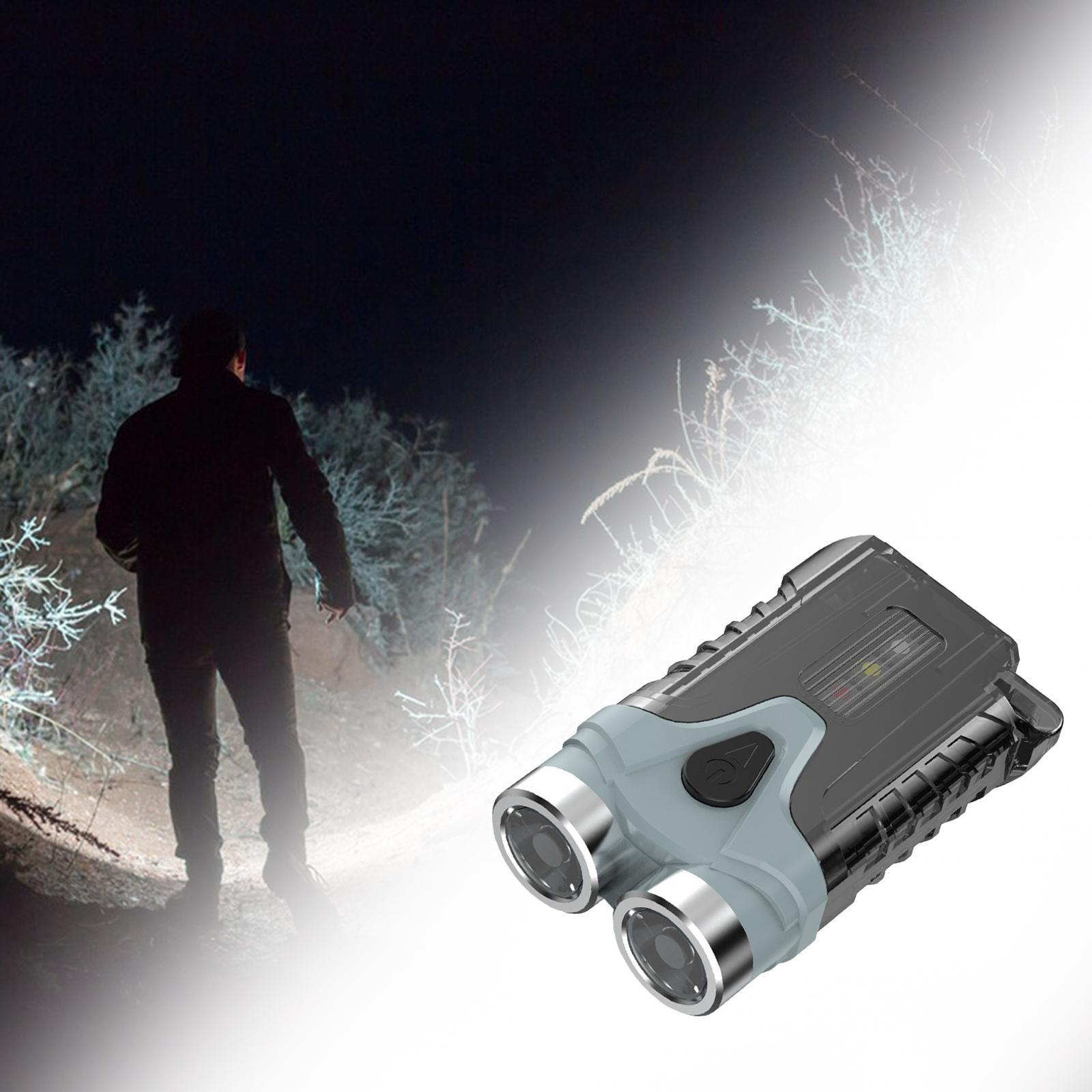 Keychain Flashlight Portable USB Handheld Torch for Outdoor Hiking Emergency