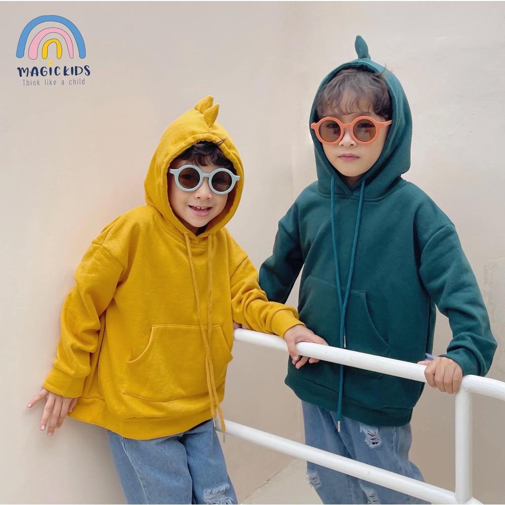 Áo nỉ hoodie có mũ cho bé trai bé gái Magickids chất nỉ bông dày dặn giữ ấm form rộng Quần áo thu đông trẻ em AO22045