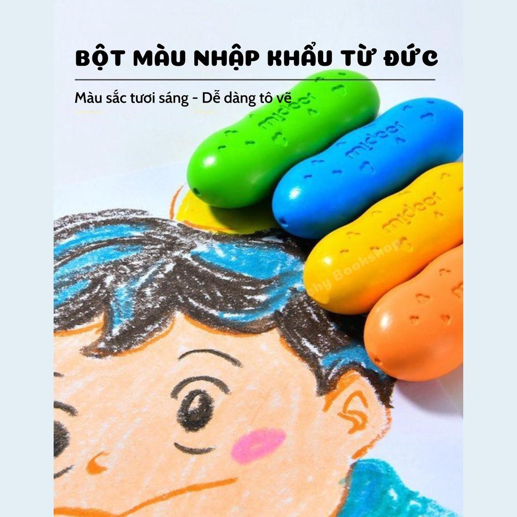 Màu Sáp Lụa Hữu Cơ Quả Đậu - Pease Crayons Mideer Cho Bé Từ 18m+