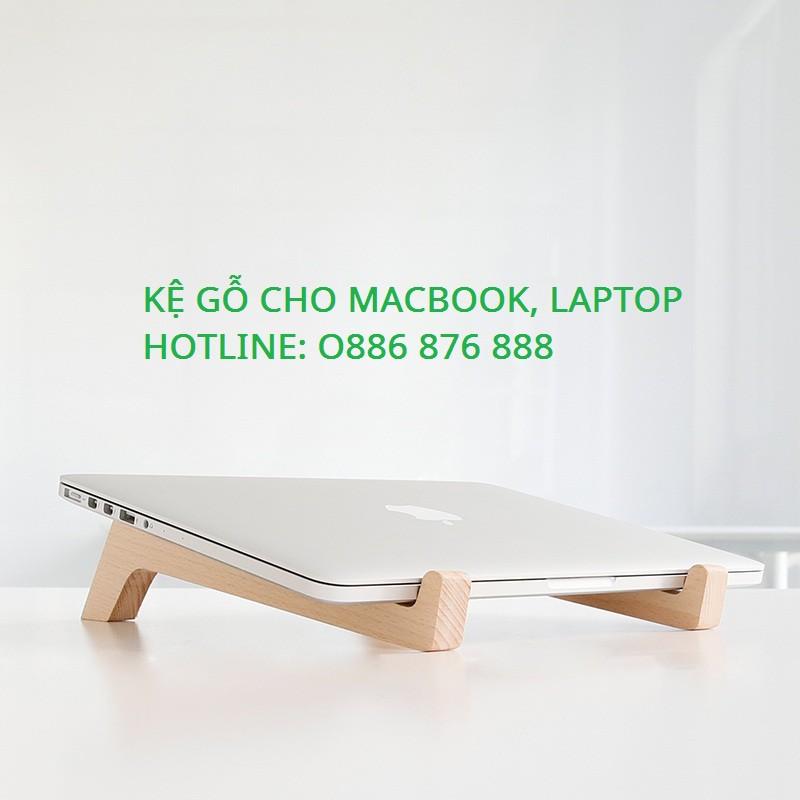 Kệ Gỗ Tản Nhiệt, chân Đế Gỗ Kê Macbook, Laptop Sang Trọng, Tinh Tế