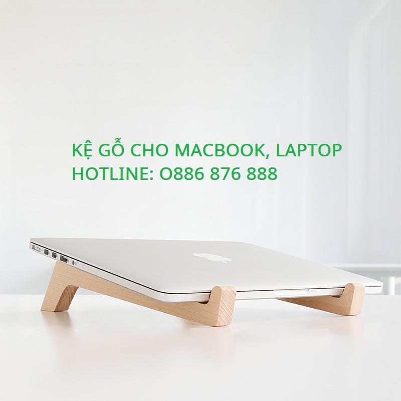 ️ Kệ laptop, Giá đỡ làm bằng gỗ thông tự nhiên bền đẹp, mang đi thoải mái