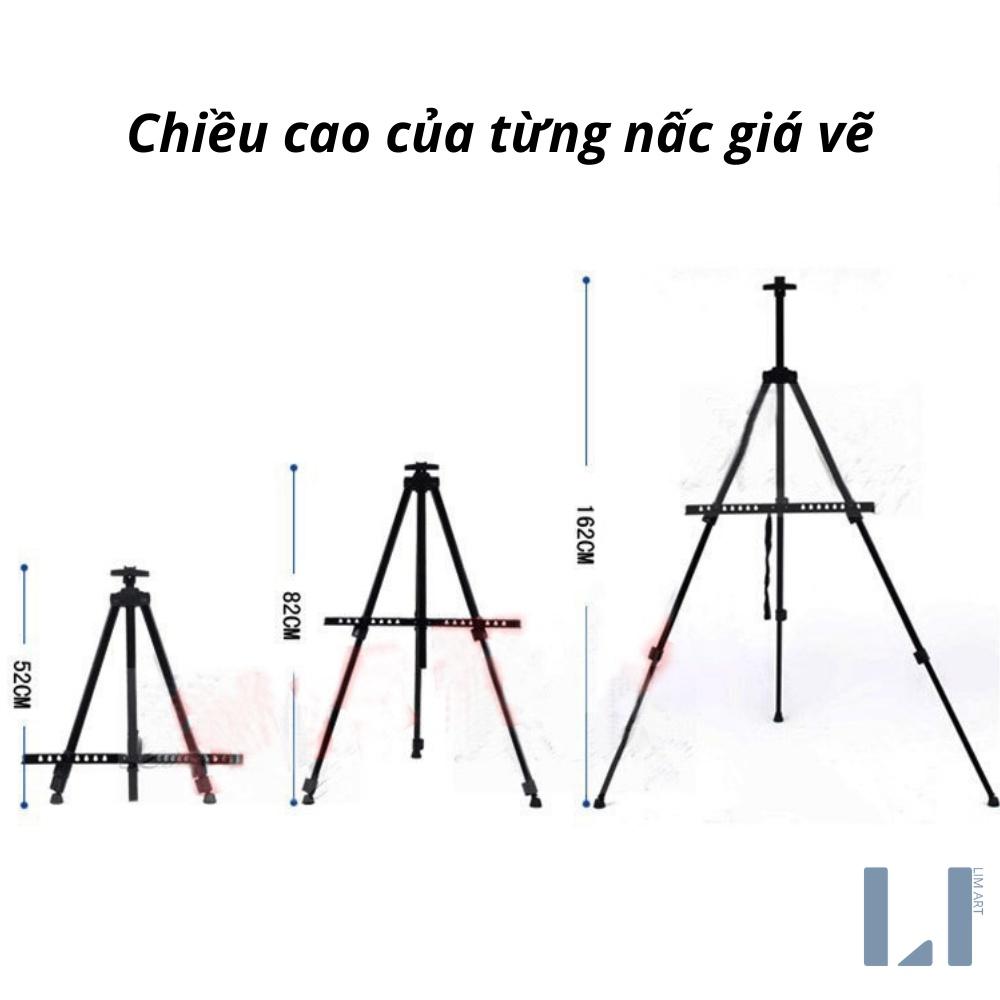 Giá vẽ sắt sơn tĩnh điện gấp gọn kèm túi đựng. Kệ đựng tranh bằng sắt tiện lợi