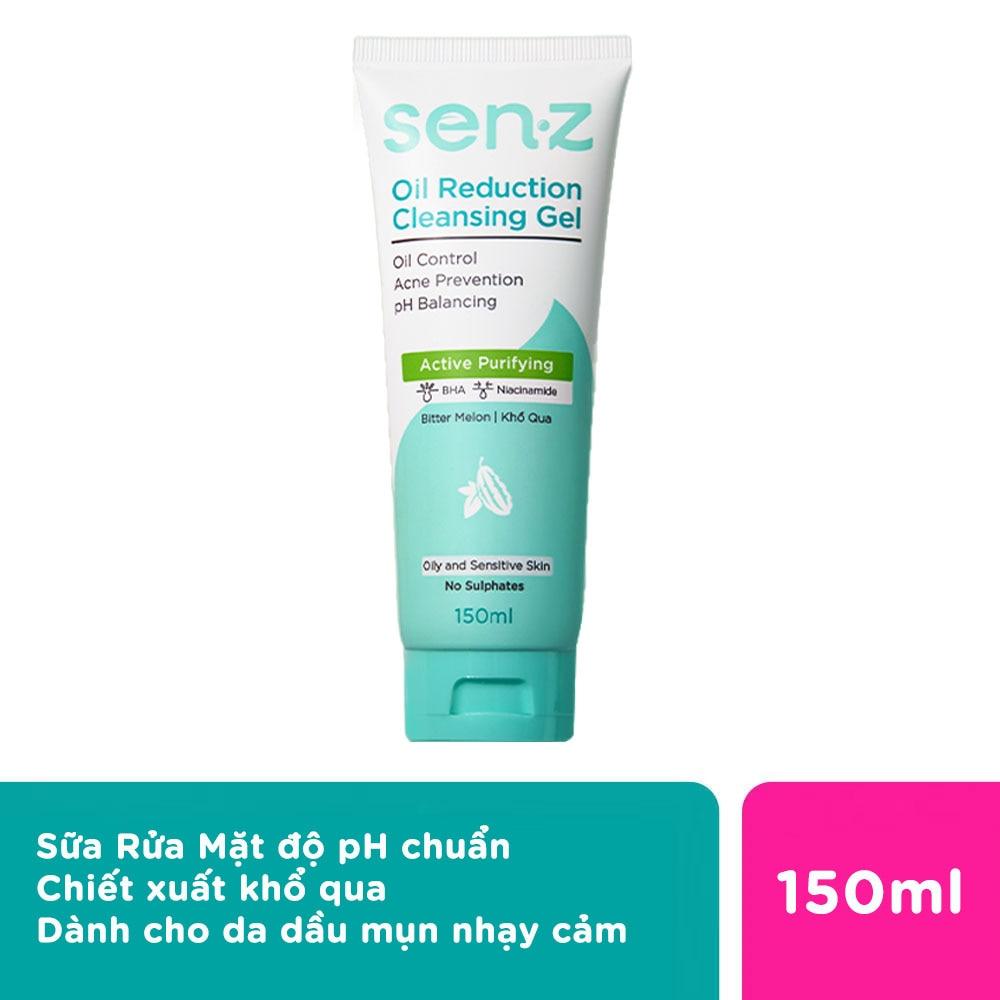 Gel Rửa Mặt SenZ Oil Reduction Khổ Qua Cho Da Dầu Mụn 150ml