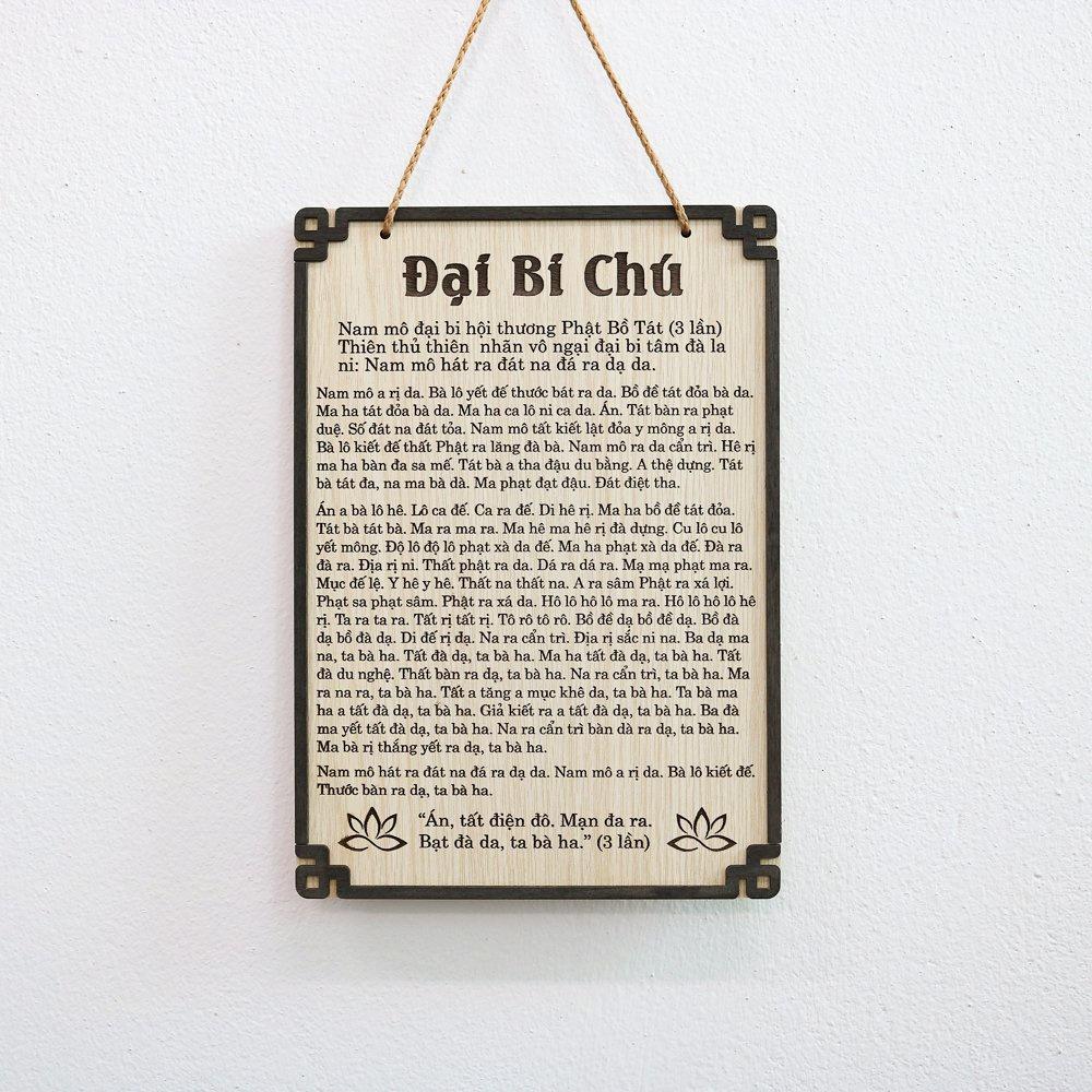 Tranh Gỗ Phật giáo treo tường 14 điều phật dạy tranh Phật hoa sen nhiều mẫu