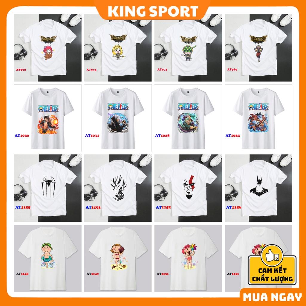 Áo thun nam nữ form rộng tay ngắn cổ tròn unisex vải thun mềm mịn thoáng mát đẹp cao cấp KING SPORT